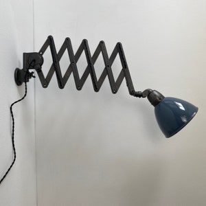 Old industrial ACCORDEON lamp SIEMENS Old German Lamp