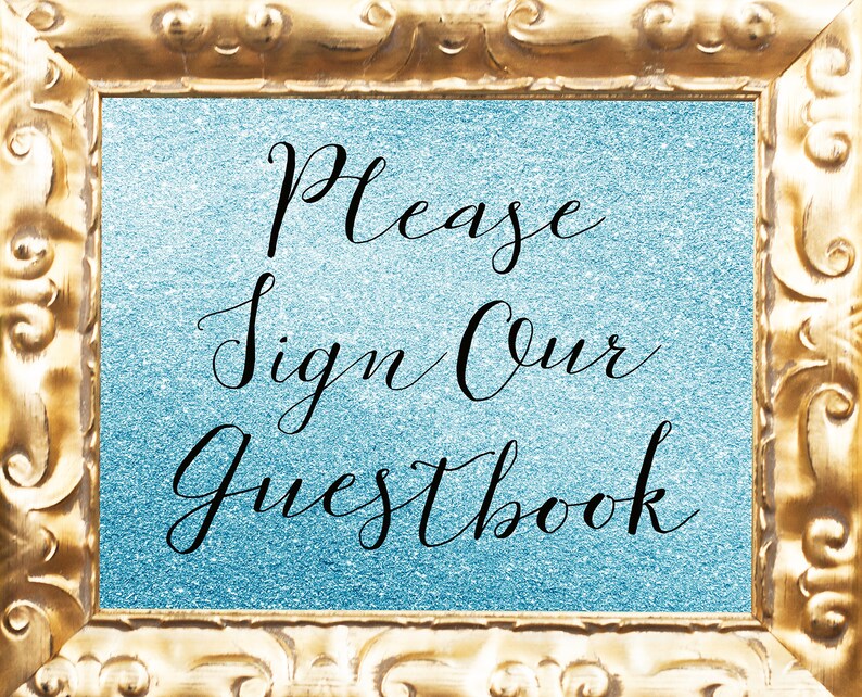 Please Sign Our Guestbook Printable 8x10&amp;11x14 INSTANT - Etsy