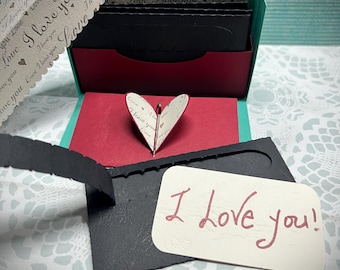 Mensaje secreto de San Valentín: caja explosiva/Archivo SVG/Descarga instantánea/Archivo digital