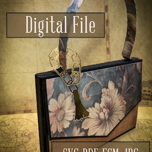 mini bag Album /File SVG/Download immediato/Progetto creativo/File Scan'n' Cut/