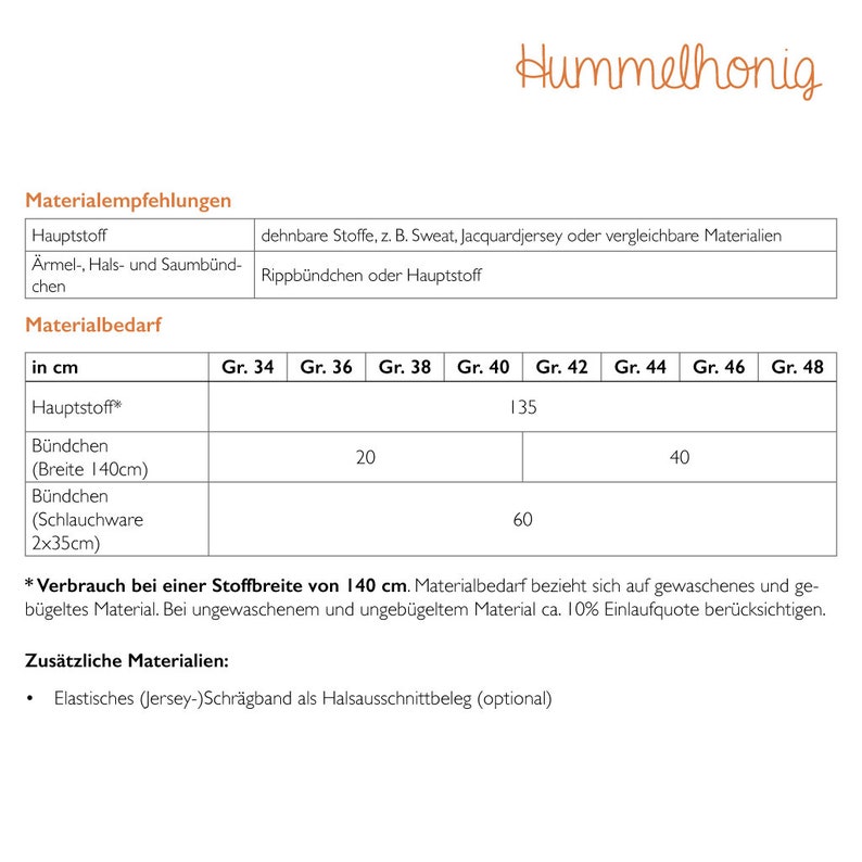 Schnittmuster Ebook Raglanshirt Gr. 34 48 Damen, Nähanleitung und Schnittmuster in DinA4 und DinA0 Bild 4