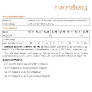 Schnittmuster Ebook Kleid Gr. 34 48 Damen, Nähanleitung und Schnittmuster in DinA4 und DinA0 afbeelding 6