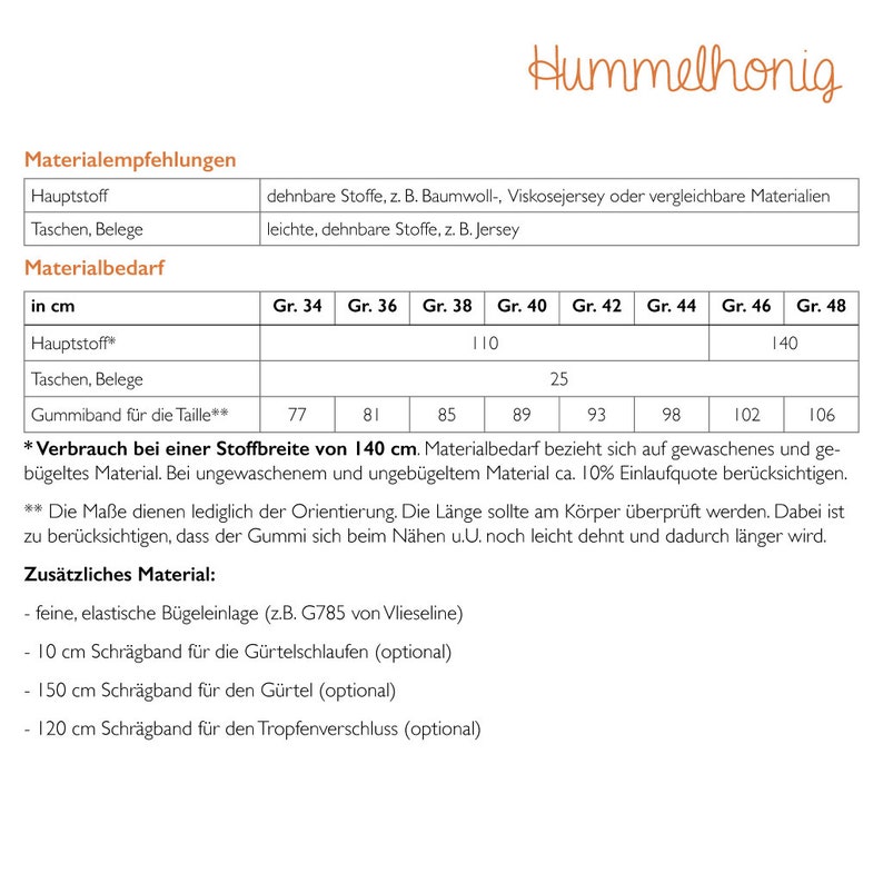 Schnittmuster Ebook Kleid Gr. 34 48 Damen, Nähanleitung und Schnittmuster in DinA4 und DinA0 afbeelding 6