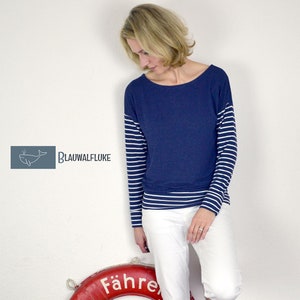 Schnittmuster Ebook Longsleeve Gr. 34 48 Damen, Shirt, Nähanleitung und Schnittmuster in DinA4 und DinA0, PDF image 6