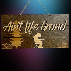 Ain’t Life Grand Panic/Houser Tribute Door/Wall Hanging Home decor. Sock Monkey Dyes & Gifts