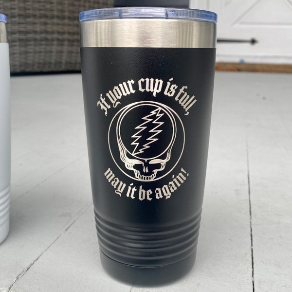 GD Ripple cup, 5 colors. “If your cup is full may it be again!” Ripple/SYF 20oz hot/cold Tumbler. Also option for Open/closing lid.