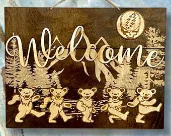 GD Bear SYF Welcome sign. Two sizes available with or without SYF