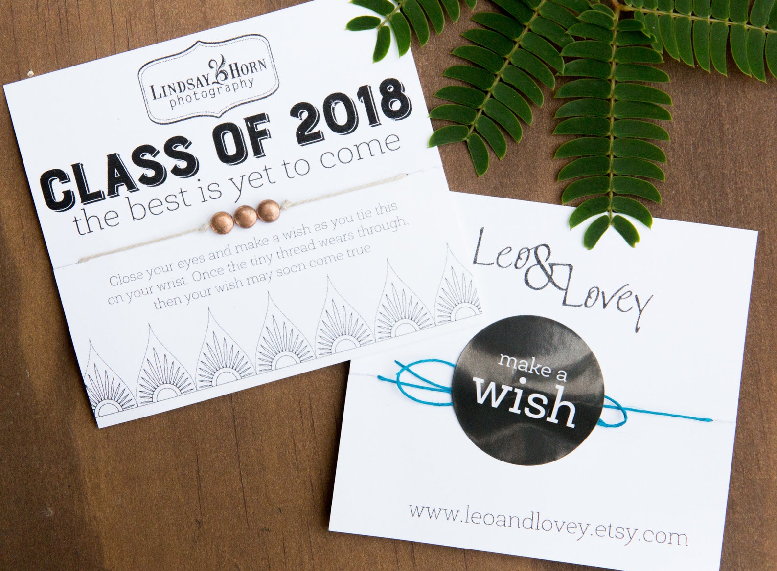 Branded Business Gift Cards With Company Logo Bracelets for Etsy