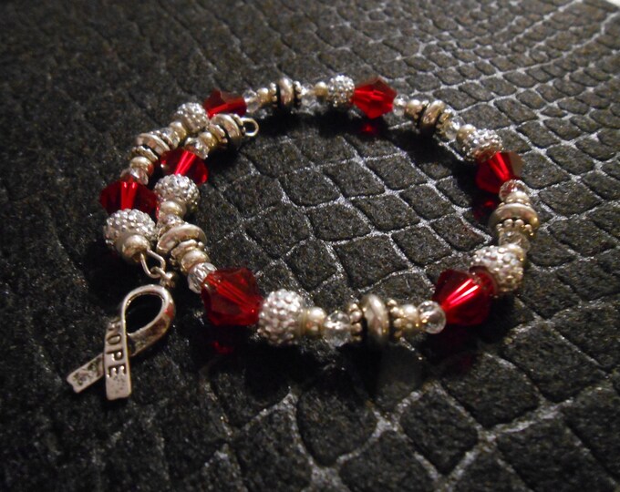 Heart Disease Awareness Bracelet Etsy