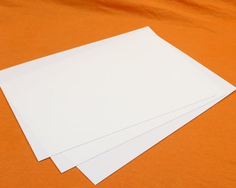 0.5 Large Thin Black and White Square HIPS Plasticard Sheet 0.25 0.75 & 1mm 