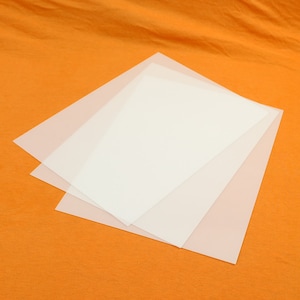 A5 Clear Polyester PETg (3 Sheets) - Thermoplastic - 0.5mm / 20th, or 1.0mm / 40th. Free UK Postage.