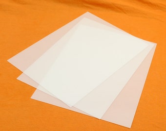 A4 Clear Polyester PETg (3 Sheets) - Thermoplastic - 0.5mm / 20th, or 1.0mm / 40th. Free UK Postage.