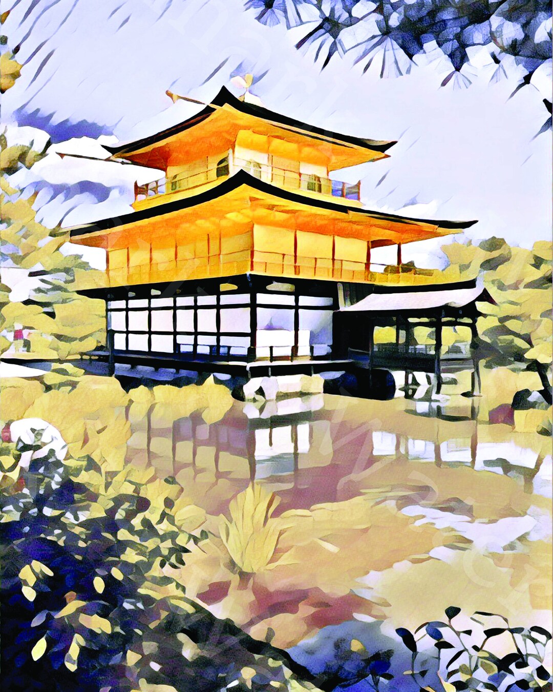 Printable Instant Download Golden Temple - Etsy