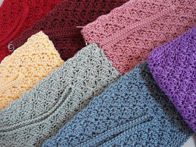 Crochet Clutch Pattern Bundle 7 Crochet Purse Patterns - Etsy