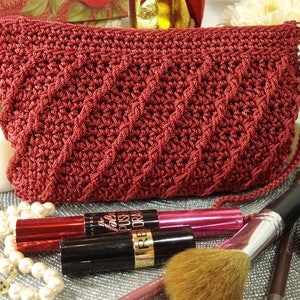 Clutch | Makeup Bag | Crochet PATTERN | Whimsical | Crocheted Purse | Crocheted Bag | Zippered Pouch | Gifts for Her | Accessory
