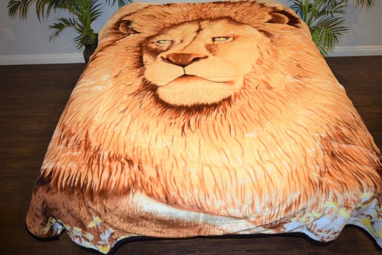 Lion mink blanket sales