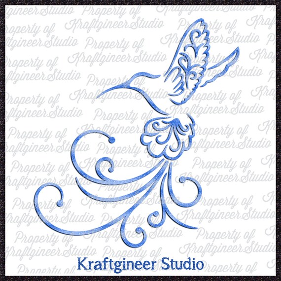 Download Hummingbird Flourish Popup 3d Art Svg Dxf Cut File For Cricut Etsy