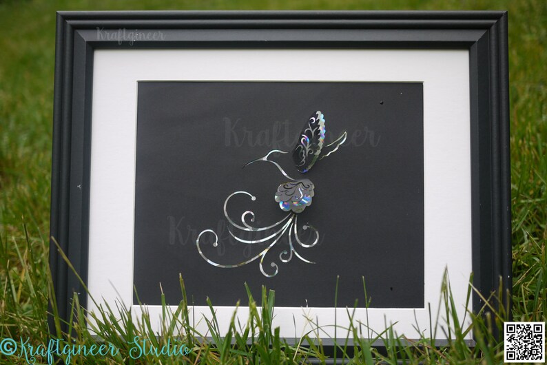 Download Hummingbird Flourish Popup 3D Art SVG DXF cut file for Cricut | Etsy