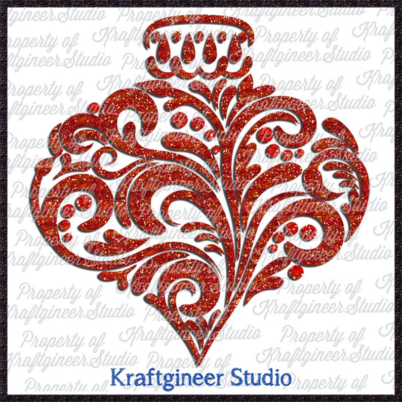 Download Filigree Ornament SVG cut file for Cricut Silhouette Scan ...