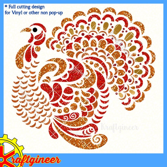 Download Popup Turkey Fall Thanksgiving Pop Up 3d Svg Cut File For Etsy