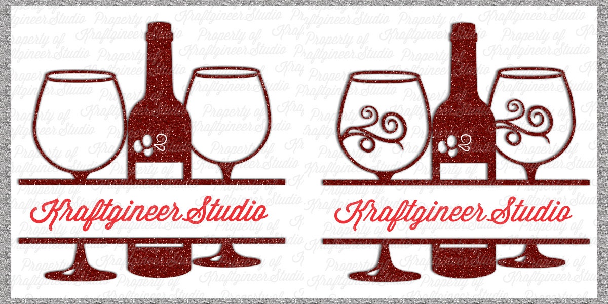 Download Split Wine Glasses svg cutting board svg wine svg ...