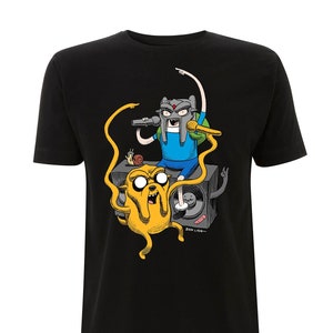 Adventure Time MF Doom T-Shirt screenprinted bespoke limited edition
