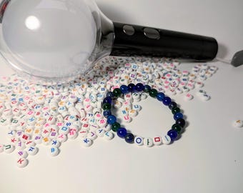 Pulseira Hangeul com miçangas – Presente BTS ARMY