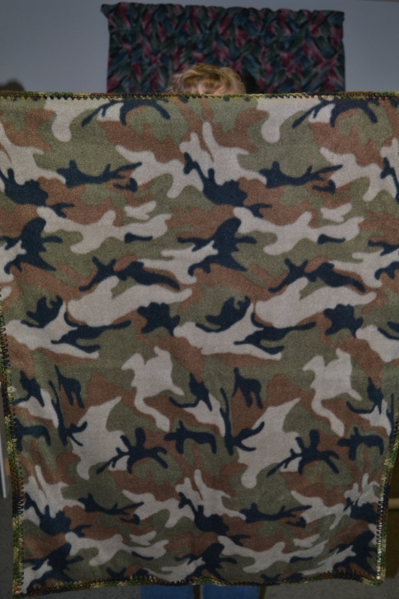 Camouflage Fleece Baby Blanket Etsy