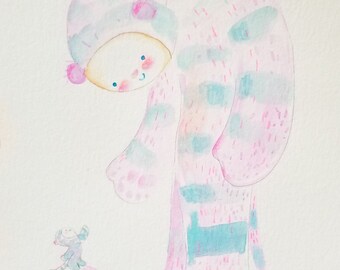 tigre, tigre carina, stravagante, arte per bambini, arte felice