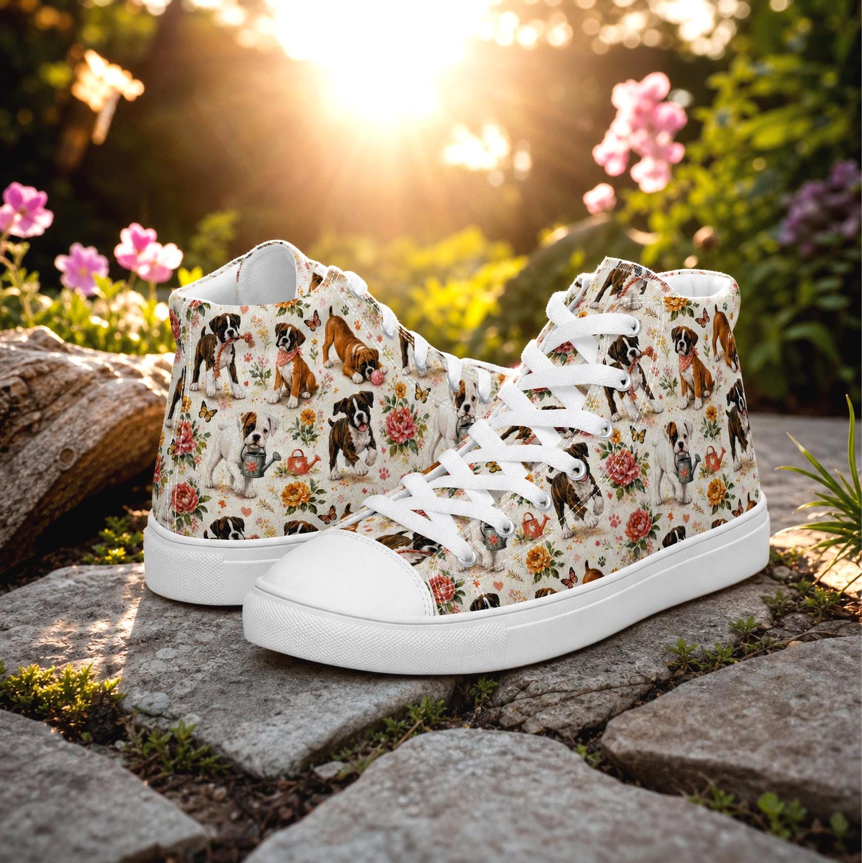 Boxer Dog Sneakers - Etsy