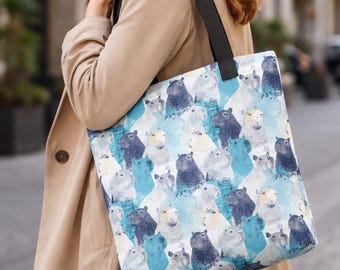 Capybara Tote Bag: Funny Animal Print, Whimsical Nature Shopper