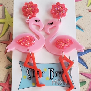 Fancy Flamingo Earrings