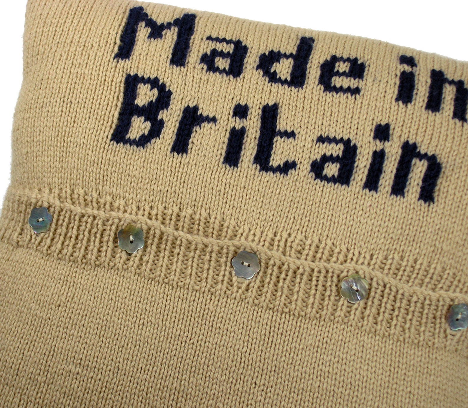 Intarsia Knit Union Jack Cushion Cover Downloadable Knitting Pattern Etsy