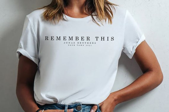 Jonas Brother The Remember This Tour 2021 Camiseta personalizable