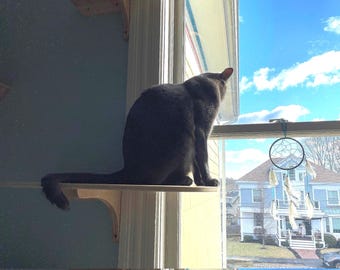 Window-wrap-around cat perch, Large