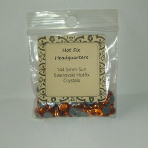 Swarovski 2028 XILION Rose SS20 (5mm) Sun Hotfix Crystals, 1 gross pack
