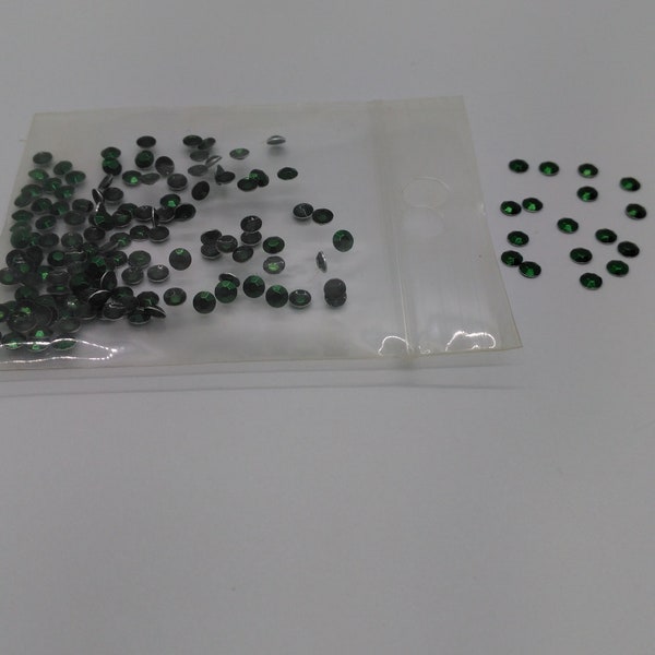 3mm Green Hotfix Rhinestuds