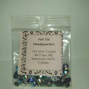Swarovski 2028 XILION Rose SS20 (5mm) Crystal AB (Clear AB) Hotfix Crystals, 1 gross pack