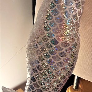 silver mermaid tail