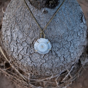 Brass Druzy Raw Solar Quartz pendant, Crystal amulet, Unique gift, Handmade Jewelry, Unique jewelry, Chain necklace, Crystal pendant