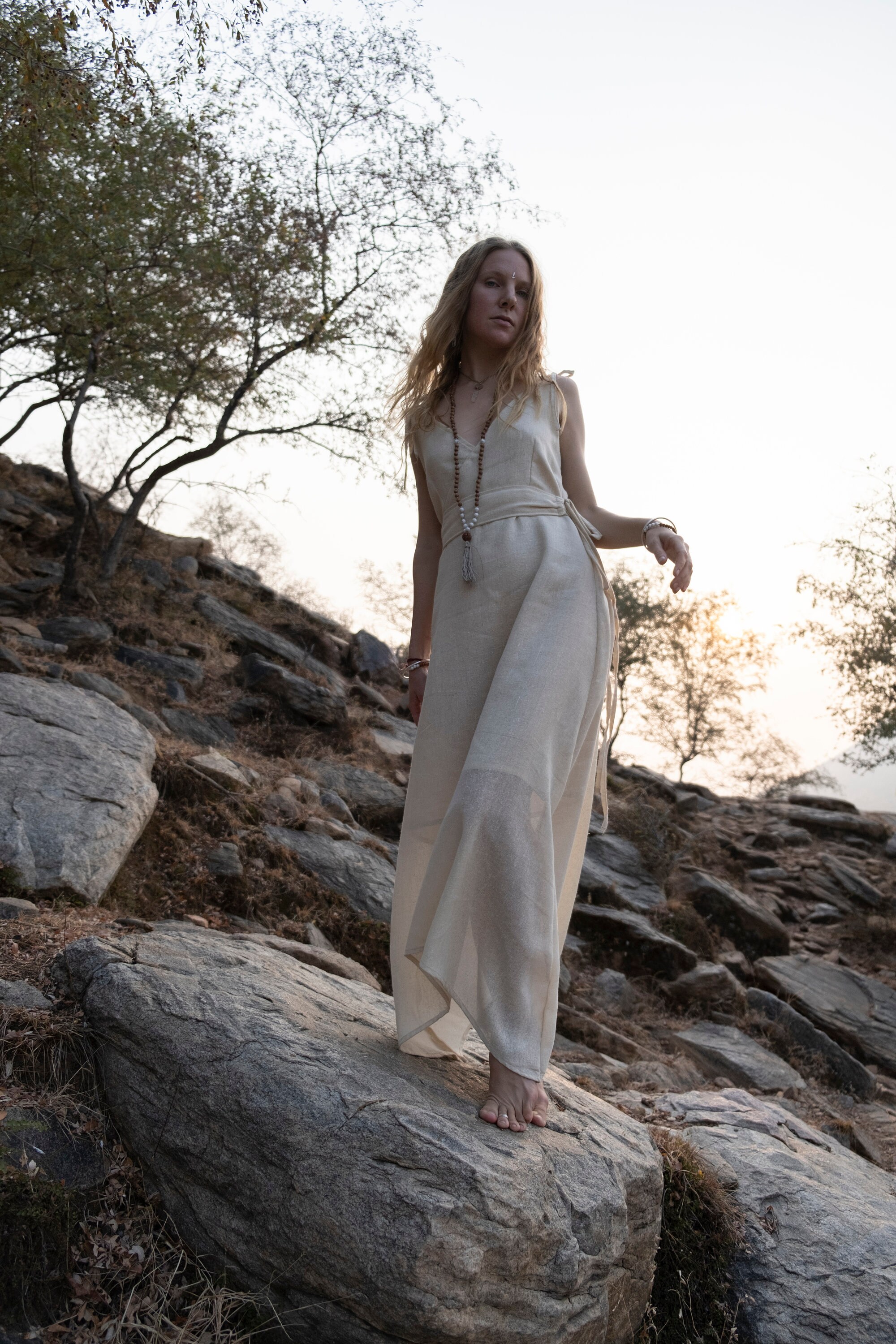 ahimsa silk dress Golden Ahimsa wild silk dress, Peace silk, Maxi dress, Pure silk dress, Natural slip dress, Vegan silk, Non violent silk, Wedding silk dress