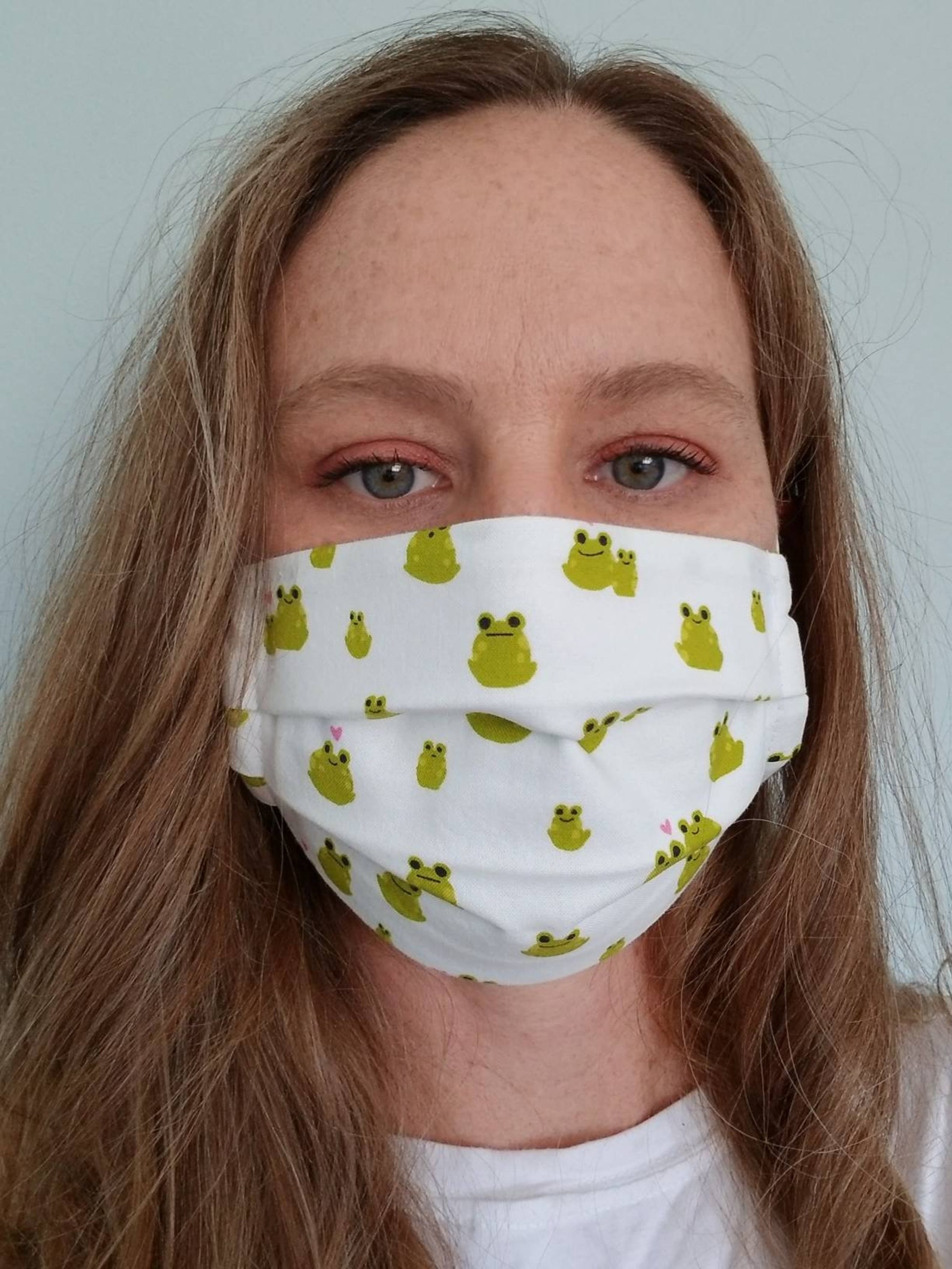 Frog mask frog face mask face mask with frogs kaeru face | Etsy