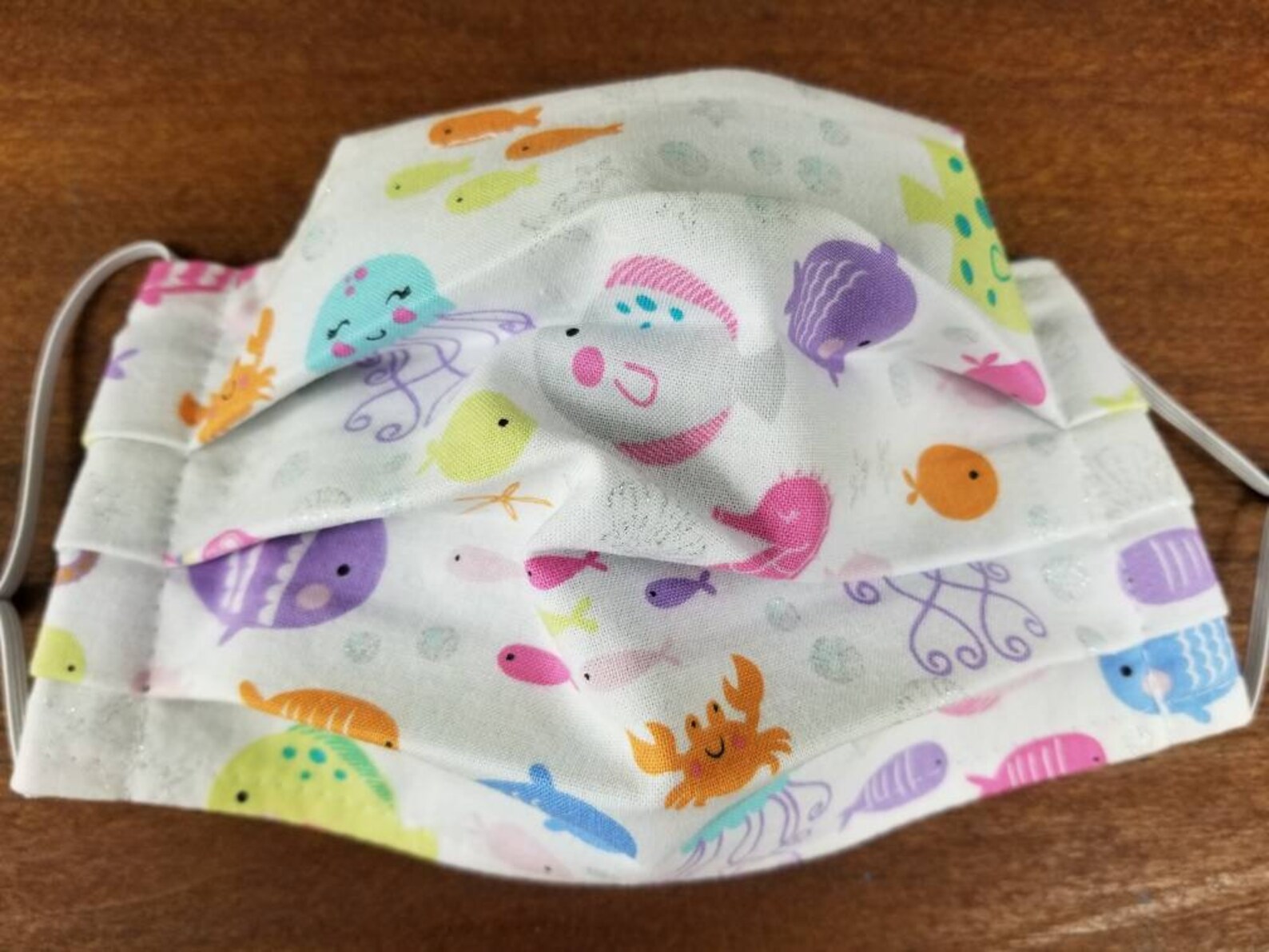 Pretty sea creatures face mask jellyfish face mask pink fish Etsy