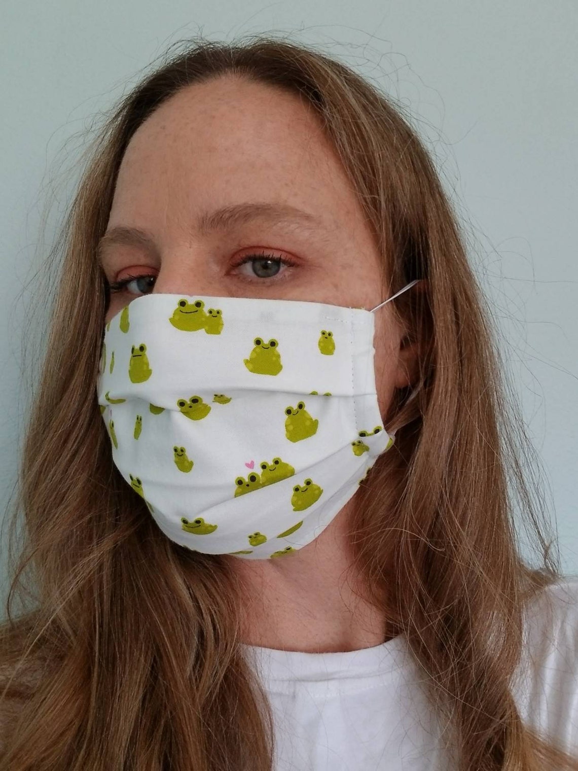 Frog mask frog face mask face mask with frogs kaeru face | Etsy