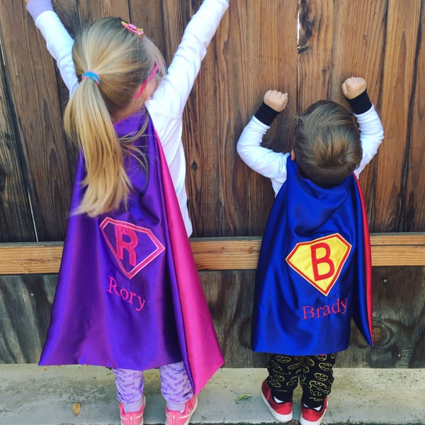 Kid cape monogrammed, Gift for child with cancer, personalized cape, party favor for kids, first birthday kid costume, Halloween costume