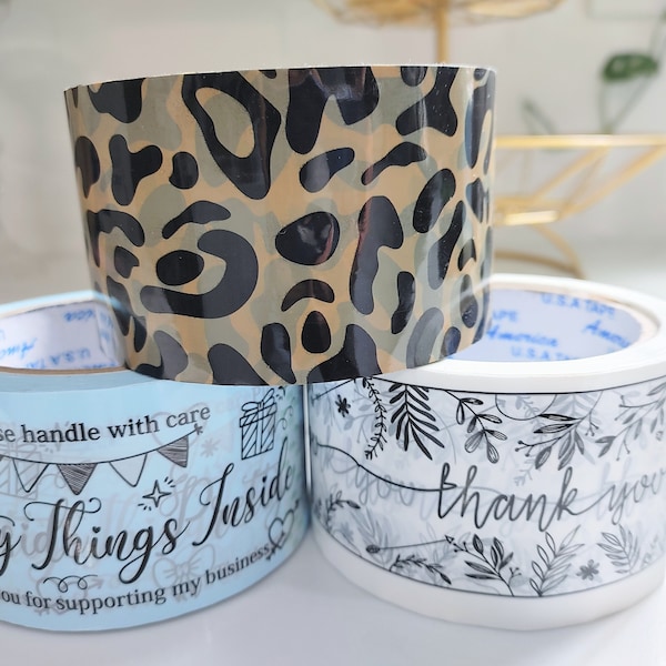 Custom Packing Tapes, Eco-friendly Self-Adhesive Packing Tape for Small Business, Pretty Things Inside Branding Tape Packaging Supply