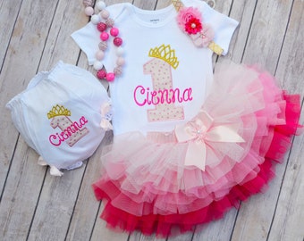 First Birthday Outfit Girl, Baby Girl 1st Birthday Outfit, Princess birthday, First Birthday Girl, First Birthday Party, 1st Birthday Tutu