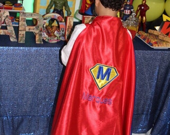 PERSONALIZED Reversible Supehero Capes, Birthday gift, Photo prop, Baby Costume, Super hero Birthday Gift, Christmas Gifts for Children