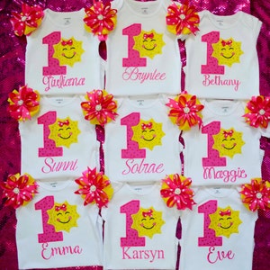 first birthday shirt girl, you are my sunshine birthday shirt , 1st birthday bodysuit, girl 1st birthday shirt/bodysuit, first birthday gift