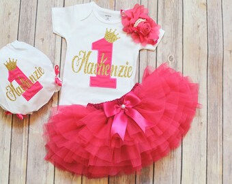 First Birthday Gift, First Birthday Outfit Girl, princess birthday outfit, Baby Girl 1st Birthday Outfit, 1st Birthday girl